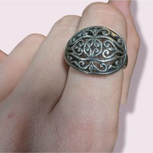 .925 Silver Filigree size 7 ring